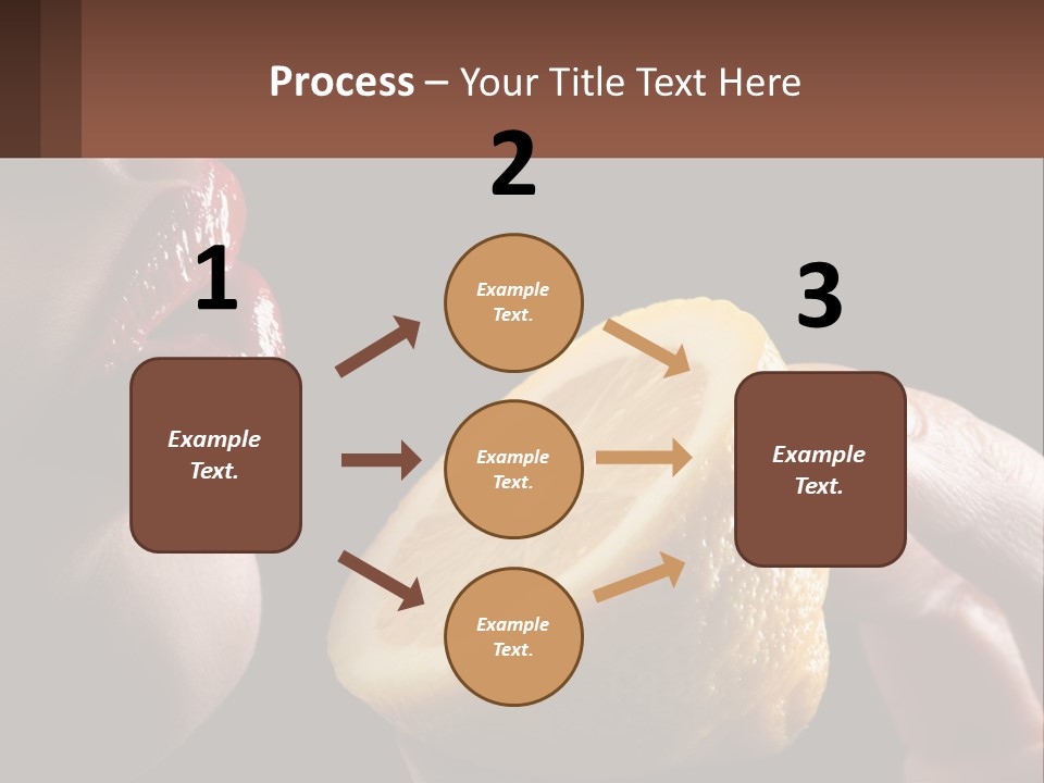 A Person Holding A Slice Of Lemon In Their Hand PowerPoint Template