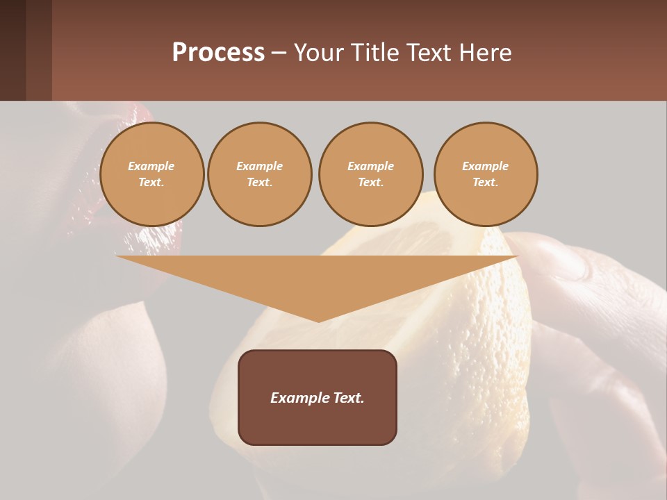 A Person Holding A Slice Of Lemon In Their Hand PowerPoint Template