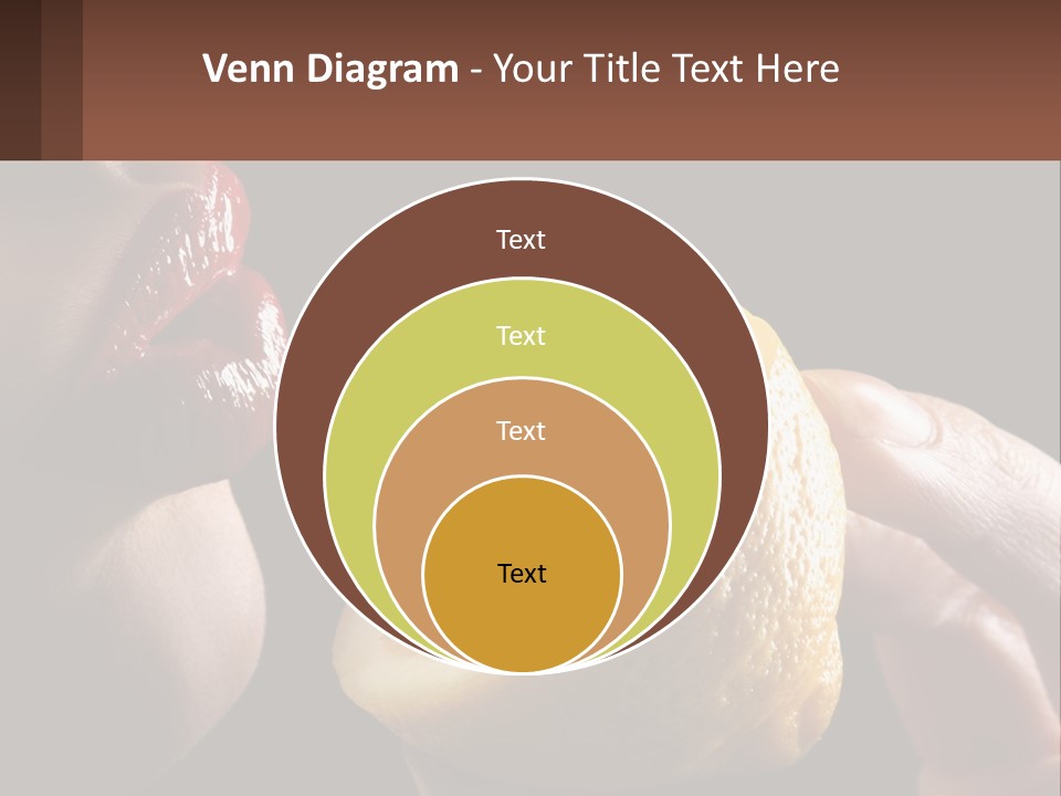 A Person Holding A Slice Of Lemon In Their Hand PowerPoint Template