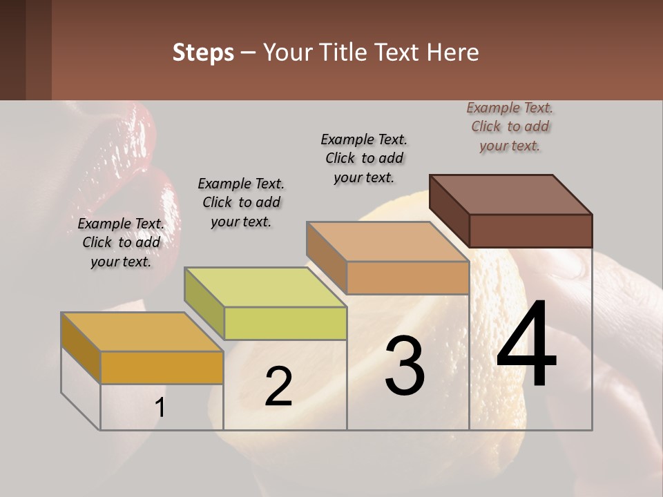 A Person Holding A Slice Of Lemon In Their Hand PowerPoint Template