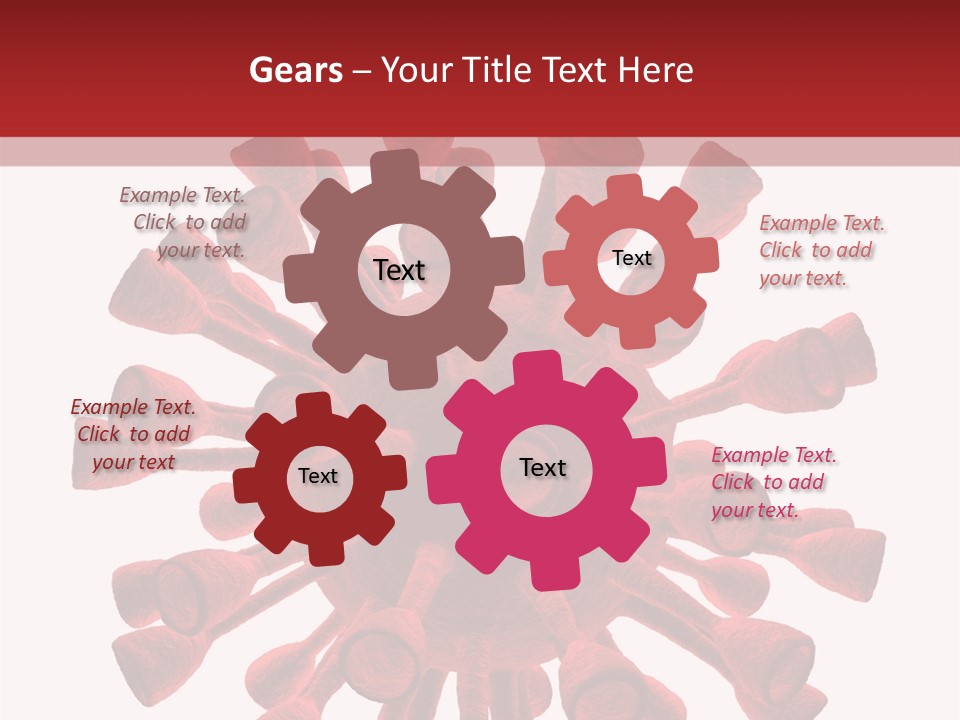 A Red And White Corona Corona Powerpoint Presentation PowerPoint Template