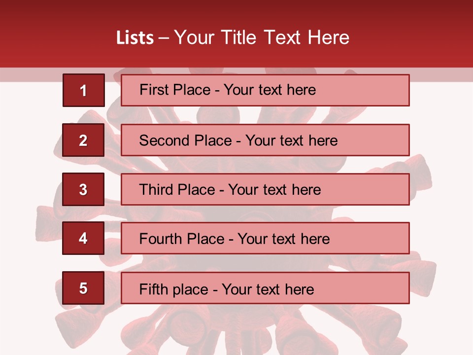 A Red And White Corona Corona Powerpoint Presentation PowerPoint Template