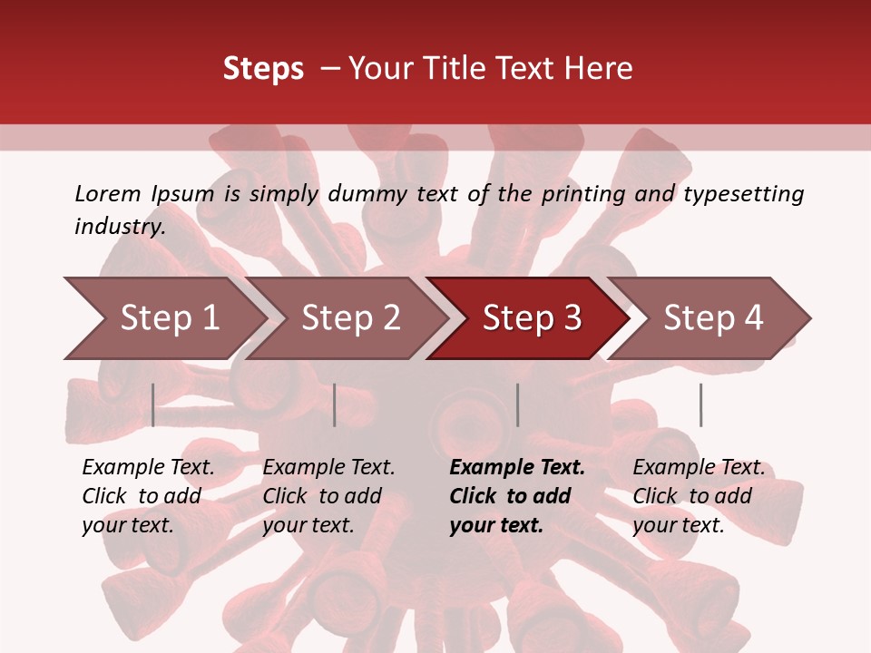 A Red And White Corona Corona Powerpoint Presentation PowerPoint Template