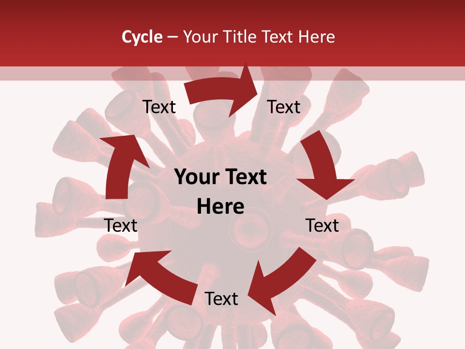 A Red And White Corona Corona Powerpoint Presentation PowerPoint Template