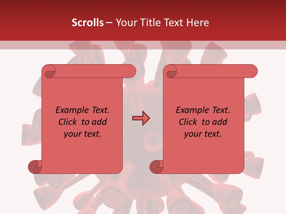 A Red And White Corona Corona Powerpoint Presentation PowerPoint Template