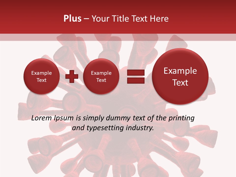 A Red And White Corona Corona Powerpoint Presentation PowerPoint Template