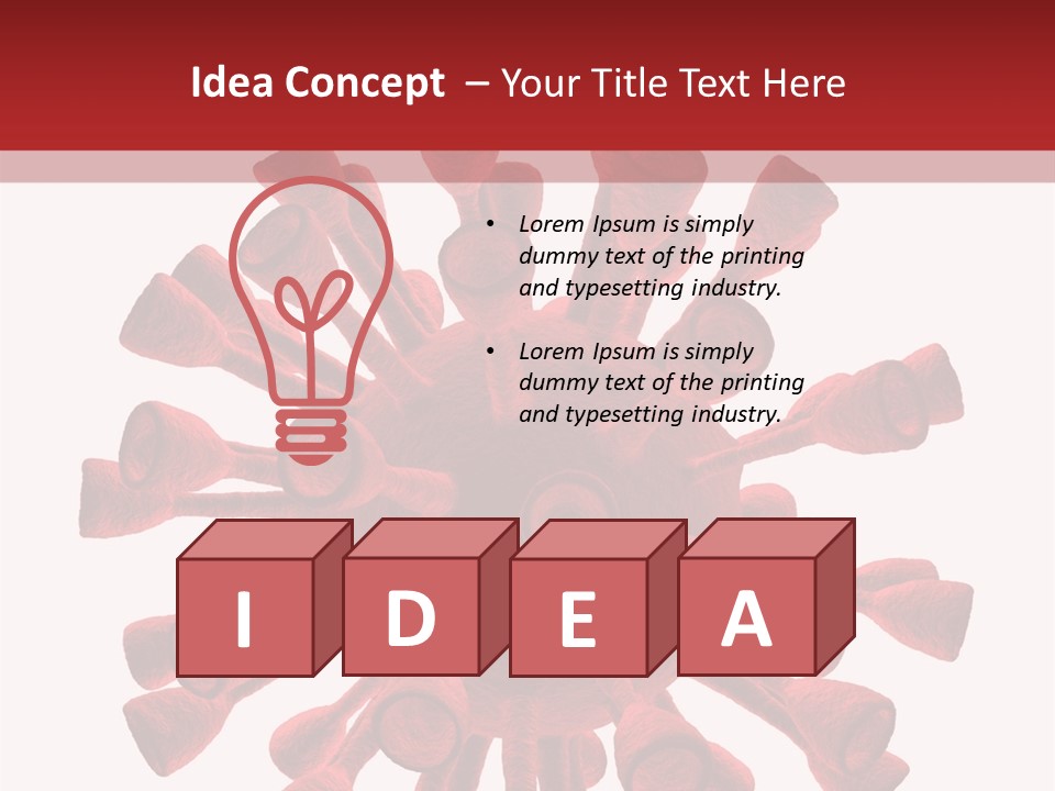 A Red And White Corona Corona Powerpoint Presentation PowerPoint Template