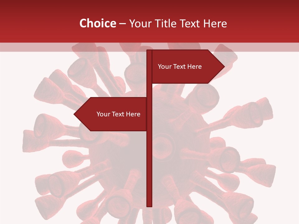 A Red And White Corona Corona Powerpoint Presentation PowerPoint Template