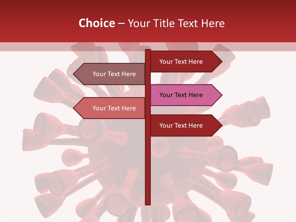 A Red And White Corona Corona Powerpoint Presentation PowerPoint Template