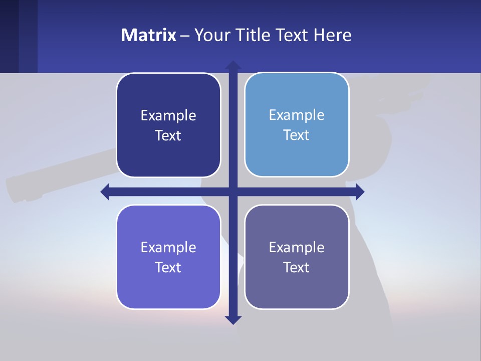 A Silhouette Of A Man Holding A Rifle PowerPoint Template