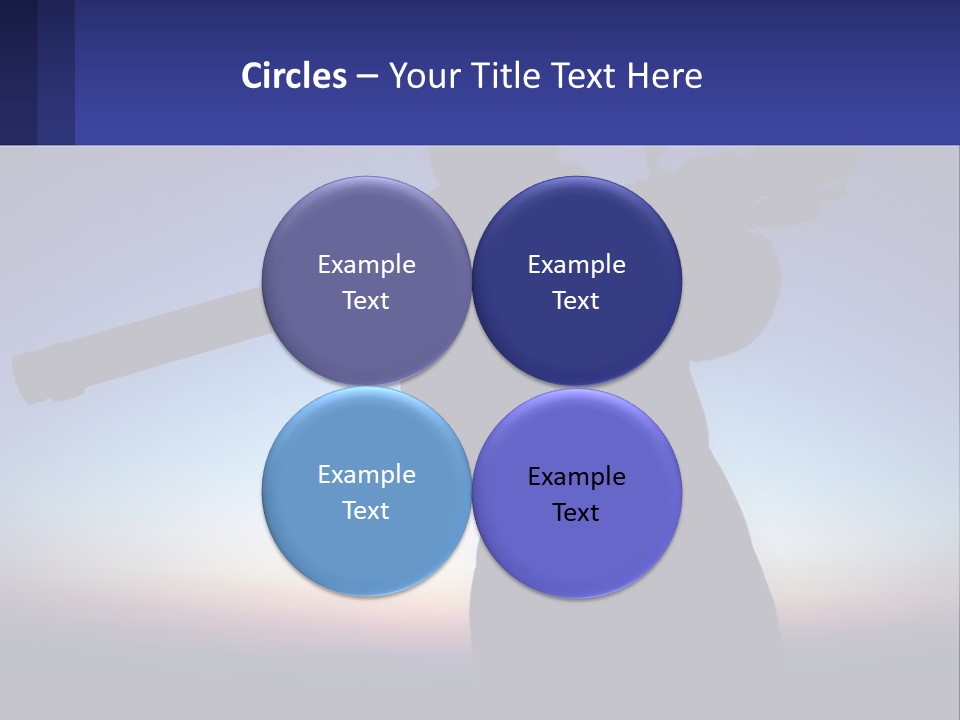 A Silhouette Of A Man Holding A Rifle PowerPoint Template