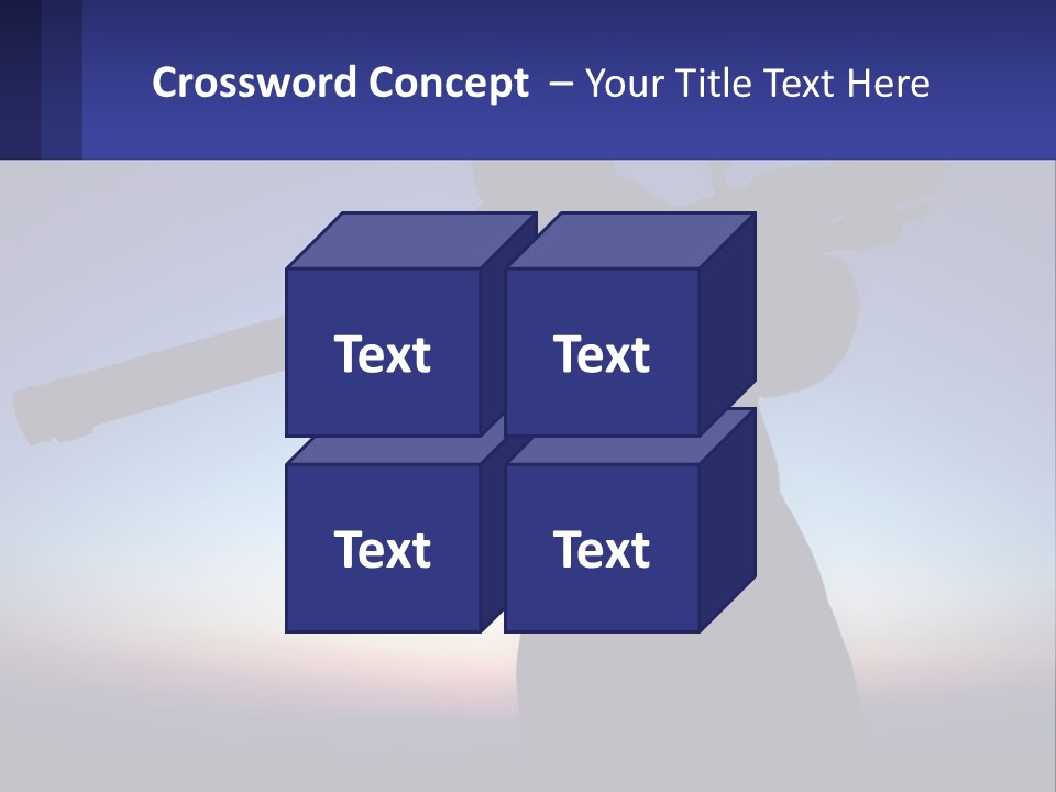 A Silhouette Of A Man Holding A Rifle PowerPoint Template