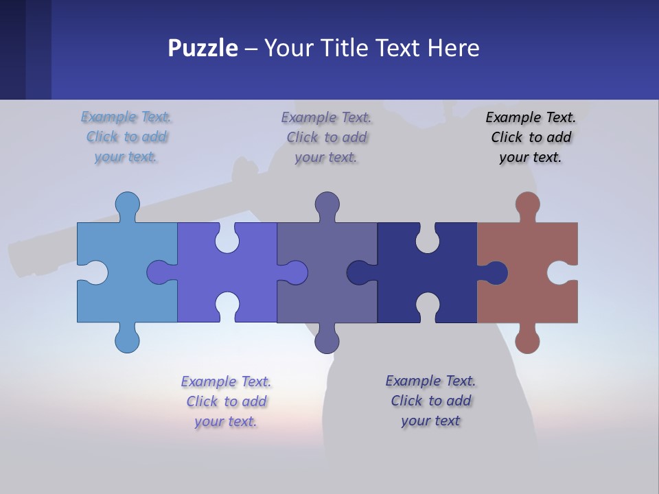 A Silhouette Of A Man Holding A Rifle PowerPoint Template