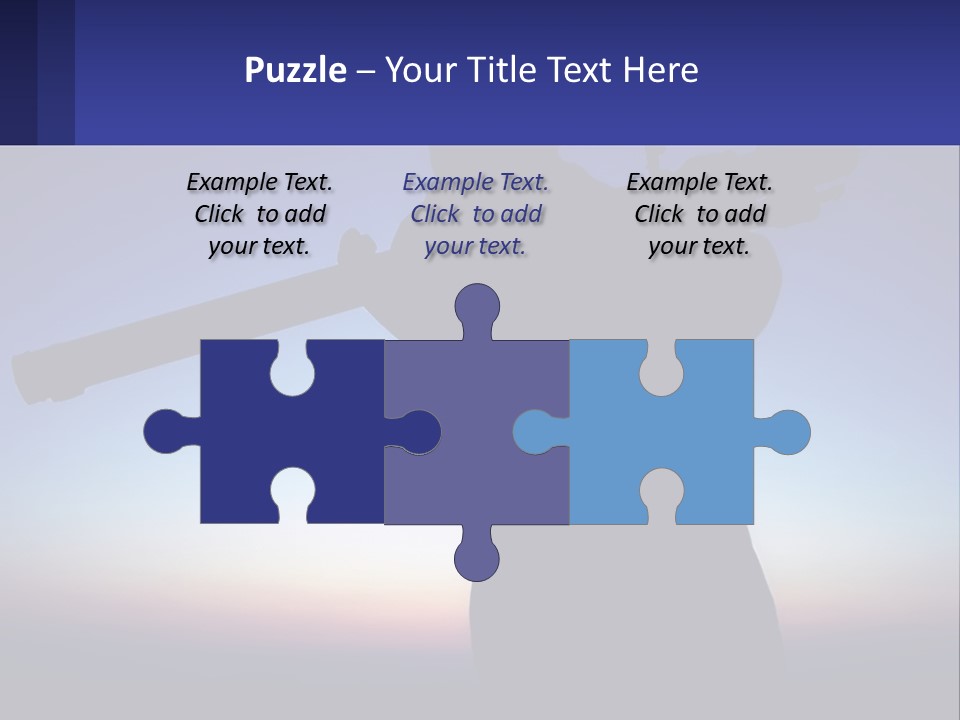 A Silhouette Of A Man Holding A Rifle PowerPoint Template