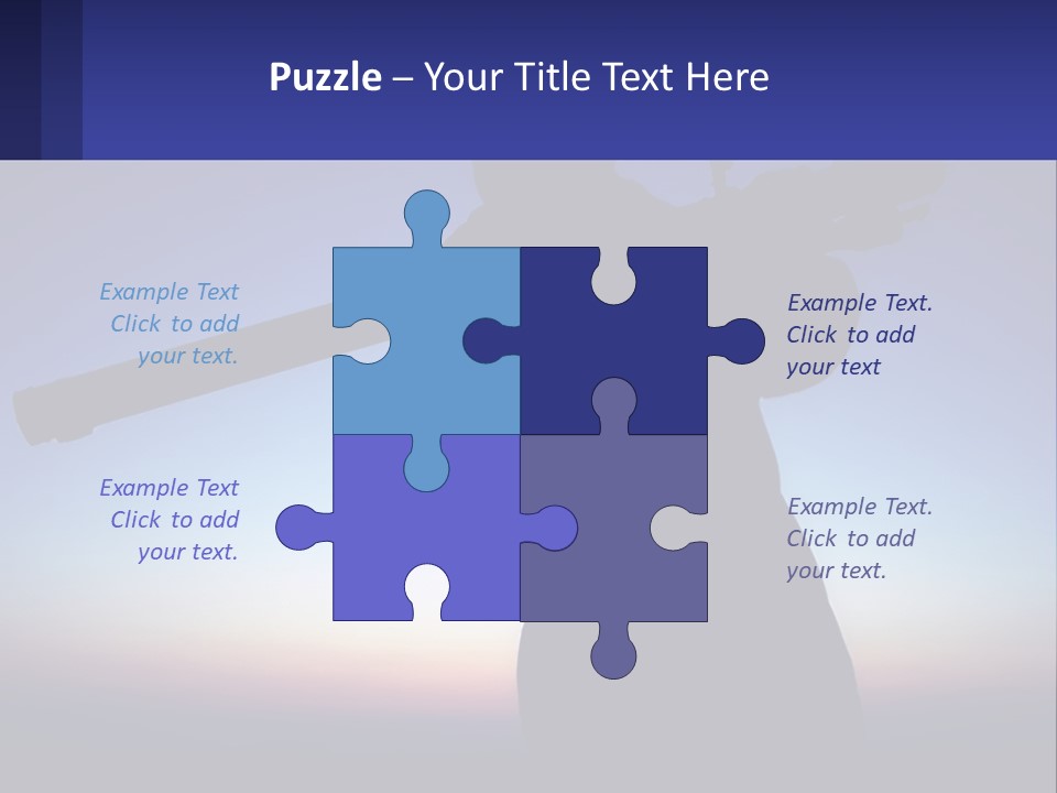 A Silhouette Of A Man Holding A Rifle PowerPoint Template