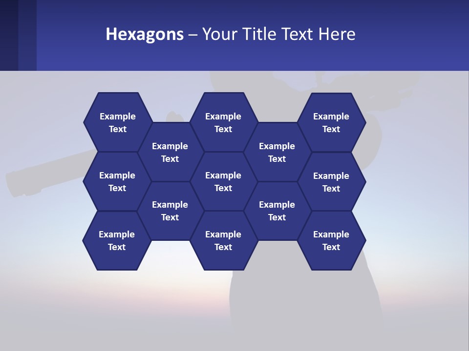 A Silhouette Of A Man Holding A Rifle PowerPoint Template