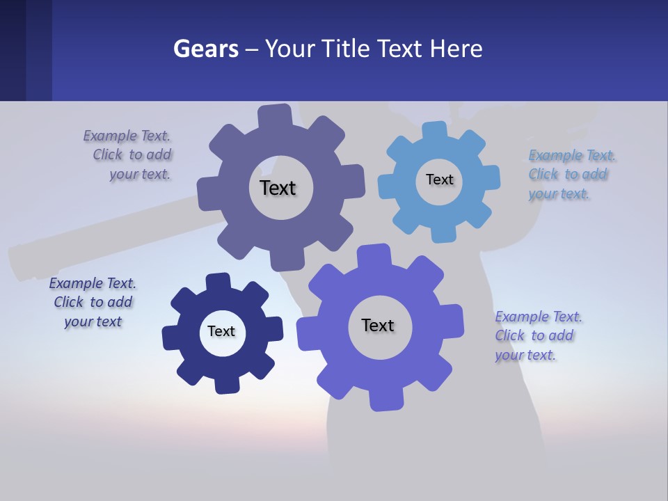 A Silhouette Of A Man Holding A Rifle PowerPoint Template