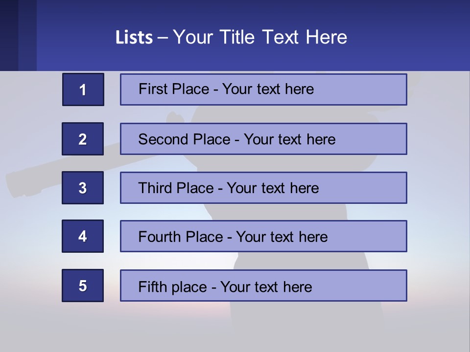 A Silhouette Of A Man Holding A Rifle PowerPoint Template