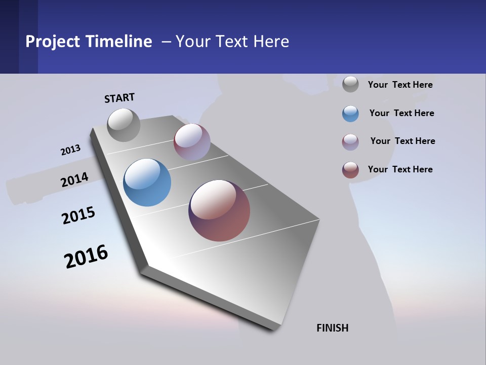 A Silhouette Of A Man Holding A Rifle PowerPoint Template