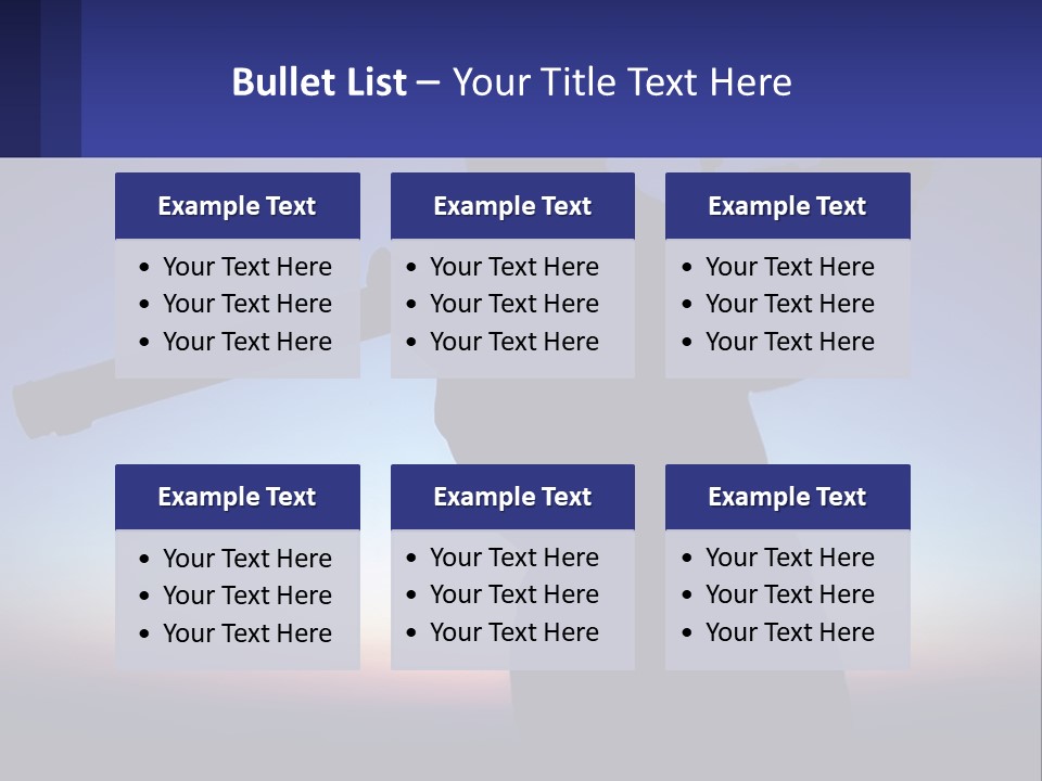 A Silhouette Of A Man Holding A Rifle PowerPoint Template