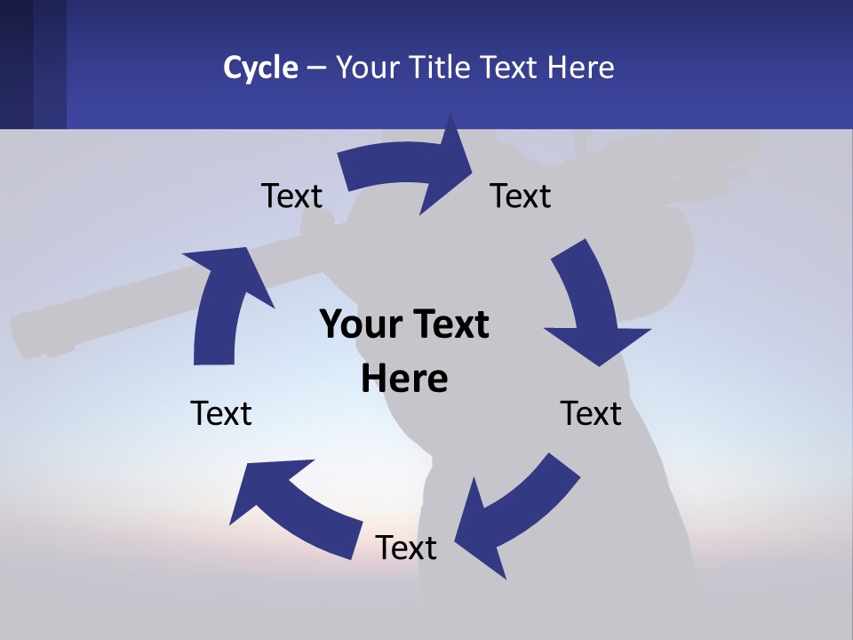 A Silhouette Of A Man Holding A Rifle PowerPoint Template