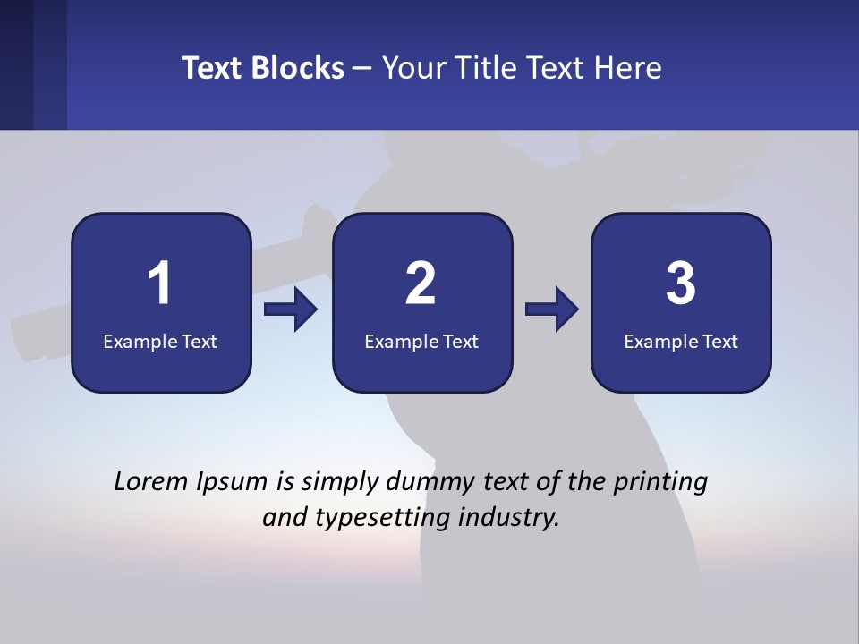 A Silhouette Of A Man Holding A Rifle PowerPoint Template