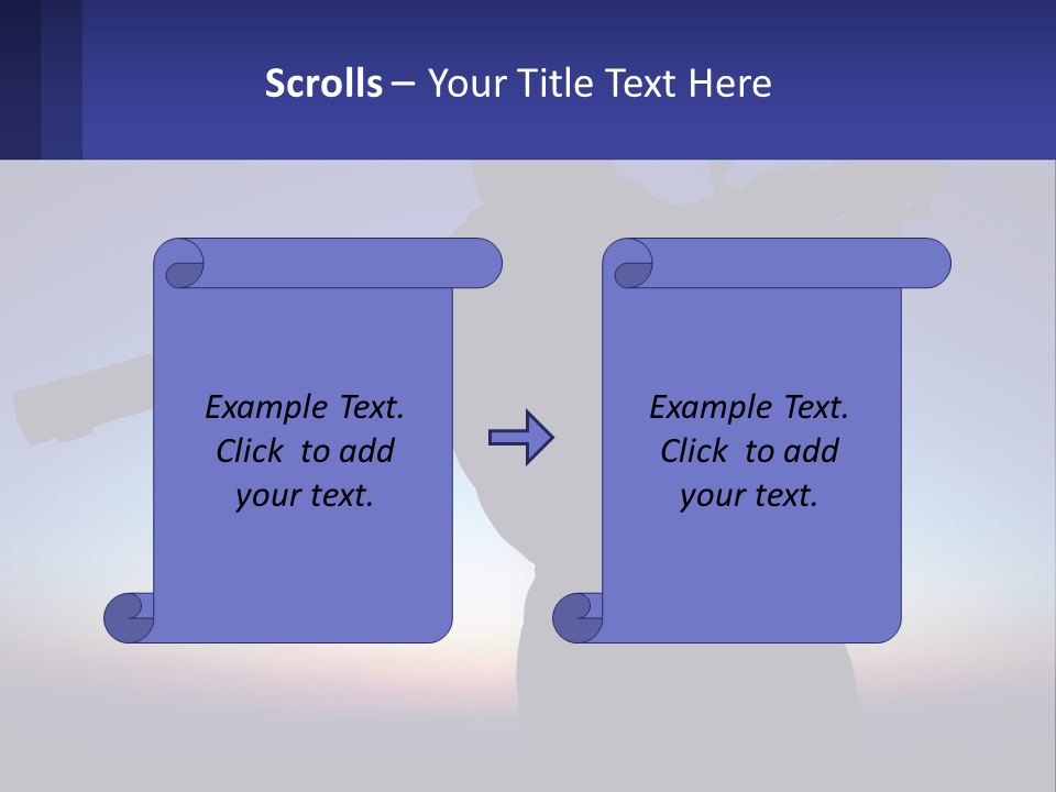 A Silhouette Of A Man Holding A Rifle PowerPoint Template