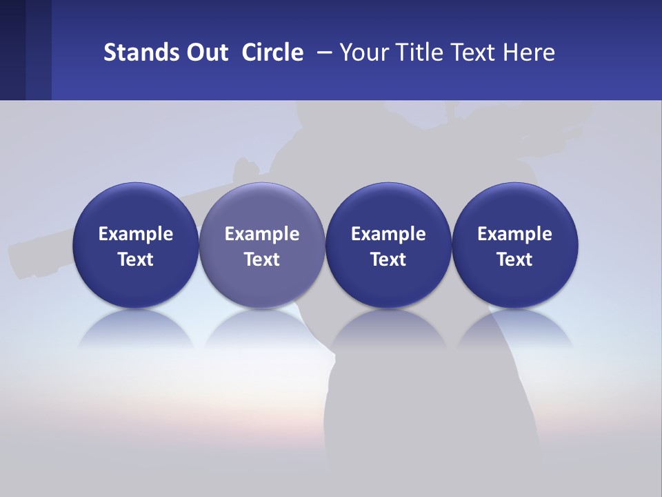 A Silhouette Of A Man Holding A Rifle PowerPoint Template