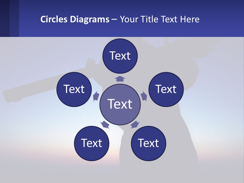 A Silhouette Of A Man Holding A Rifle PowerPoint Template