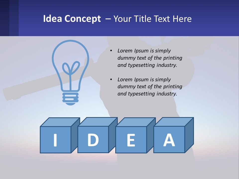 A Silhouette Of A Man Holding A Rifle PowerPoint Template