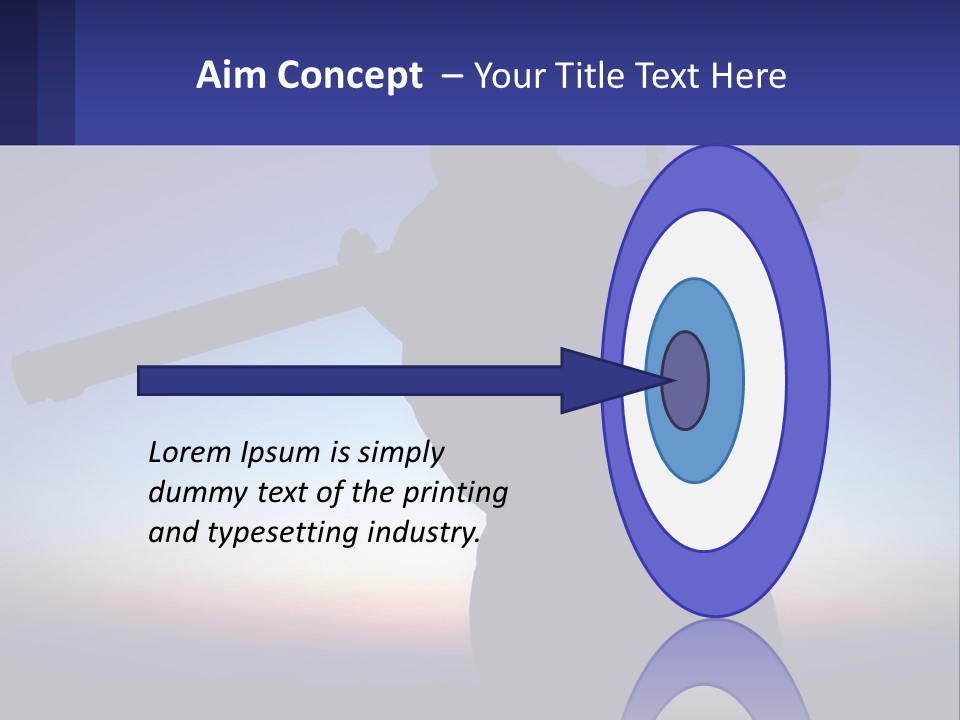 A Silhouette Of A Man Holding A Rifle PowerPoint Template