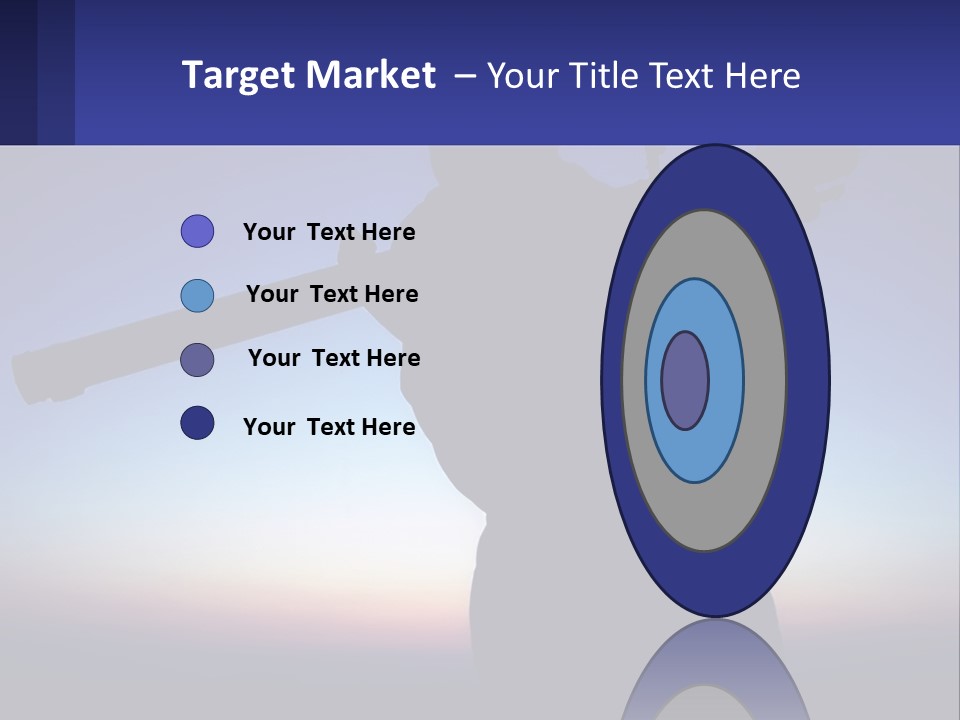 A Silhouette Of A Man Holding A Rifle PowerPoint Template