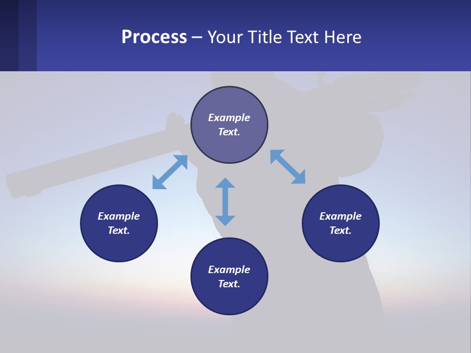 A Silhouette Of A Man Holding A Rifle PowerPoint Template