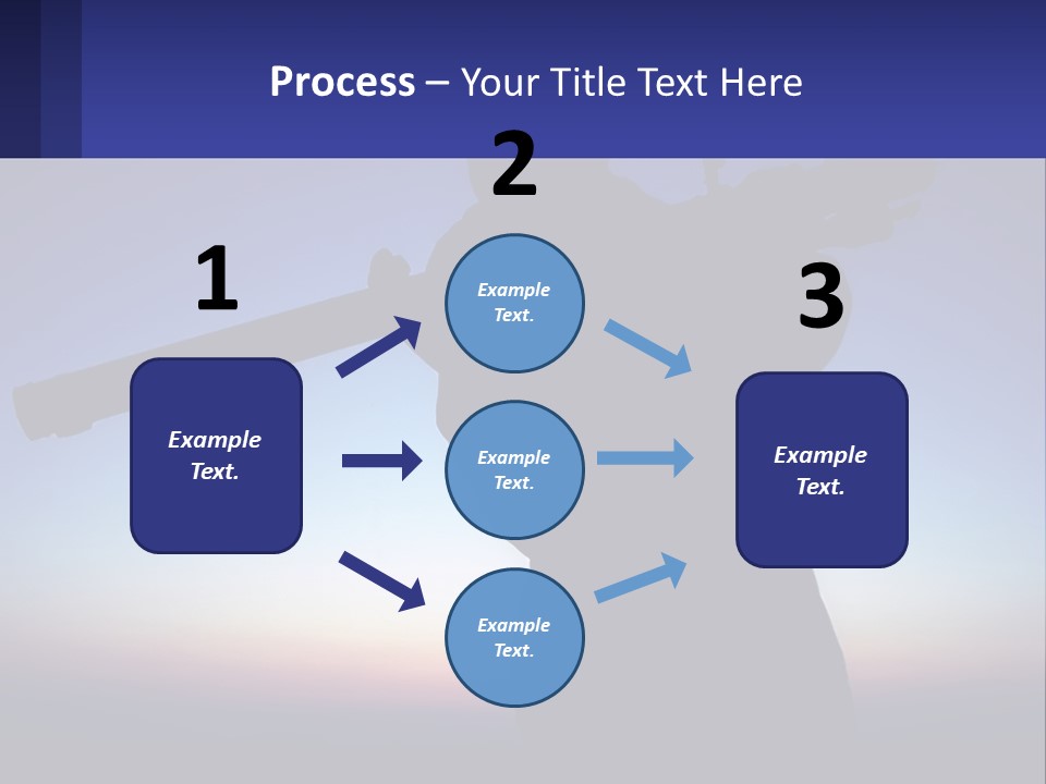 A Silhouette Of A Man Holding A Rifle PowerPoint Template