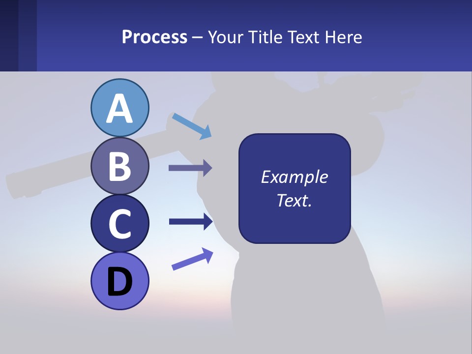 A Silhouette Of A Man Holding A Rifle PowerPoint Template