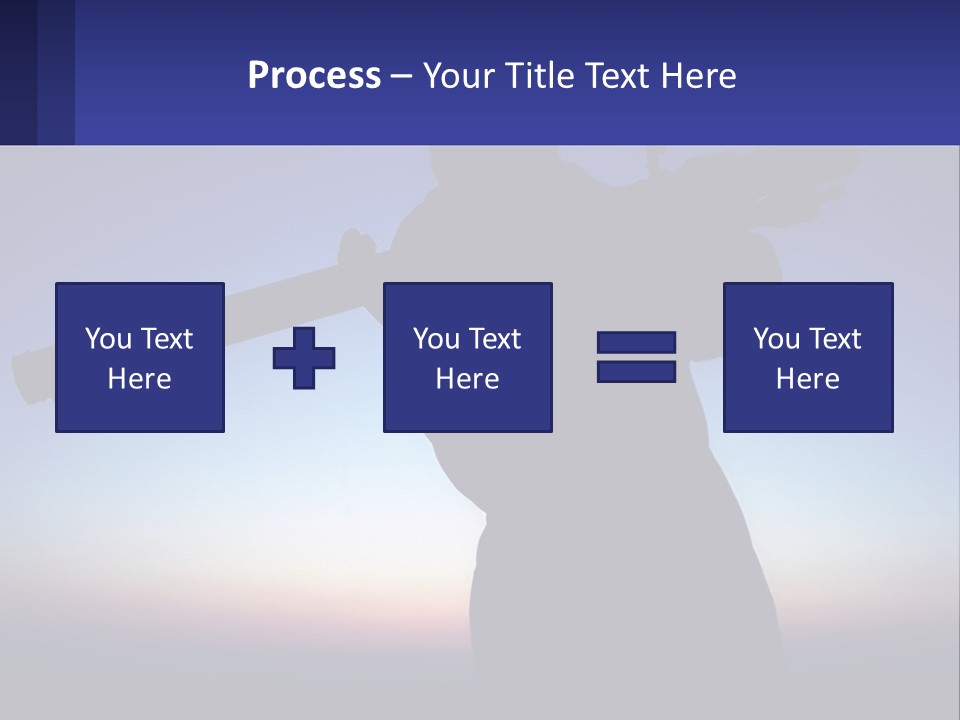 A Silhouette Of A Man Holding A Rifle PowerPoint Template