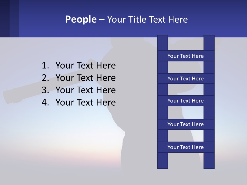 A Silhouette Of A Man Holding A Rifle PowerPoint Template