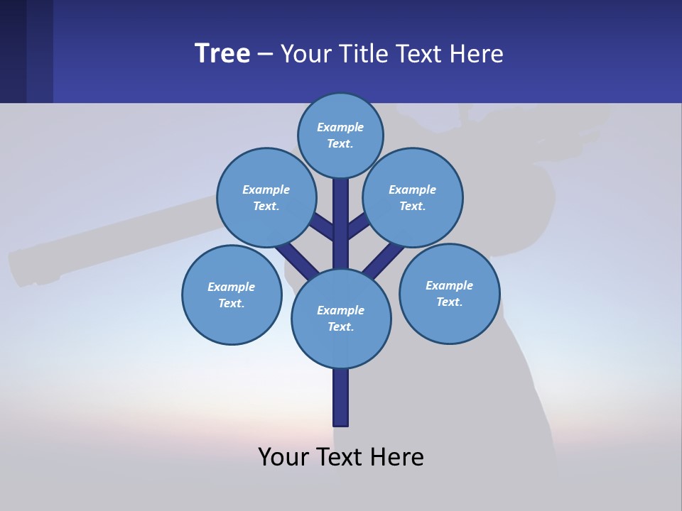 A Silhouette Of A Man Holding A Rifle PowerPoint Template