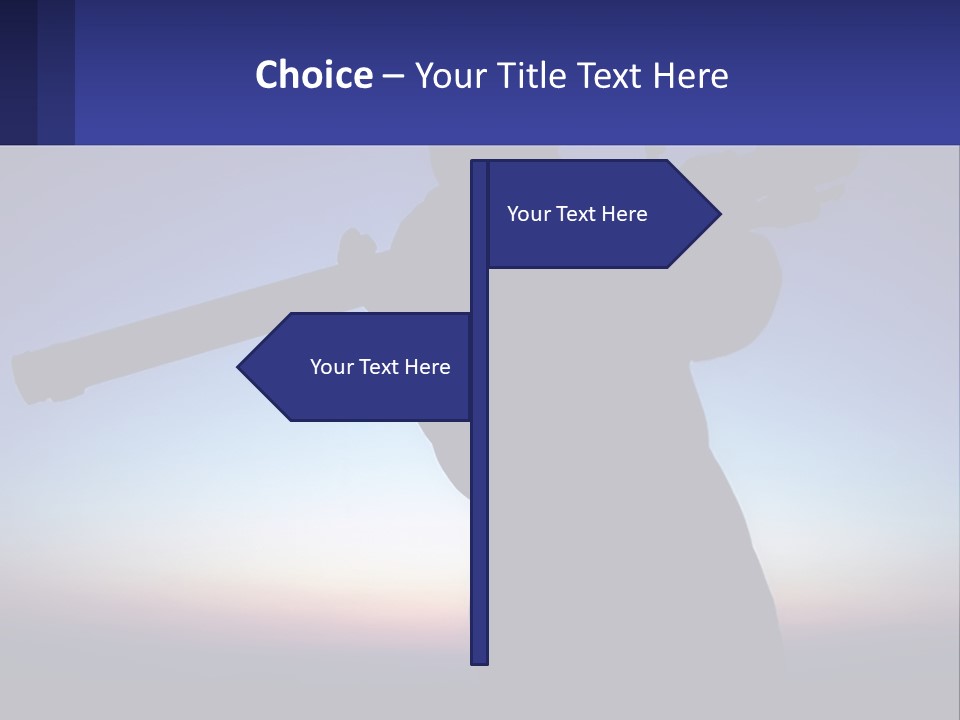 A Silhouette Of A Man Holding A Rifle PowerPoint Template