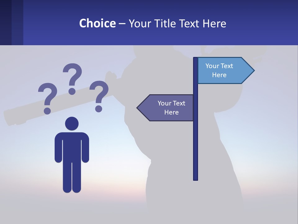 A Silhouette Of A Man Holding A Rifle PowerPoint Template