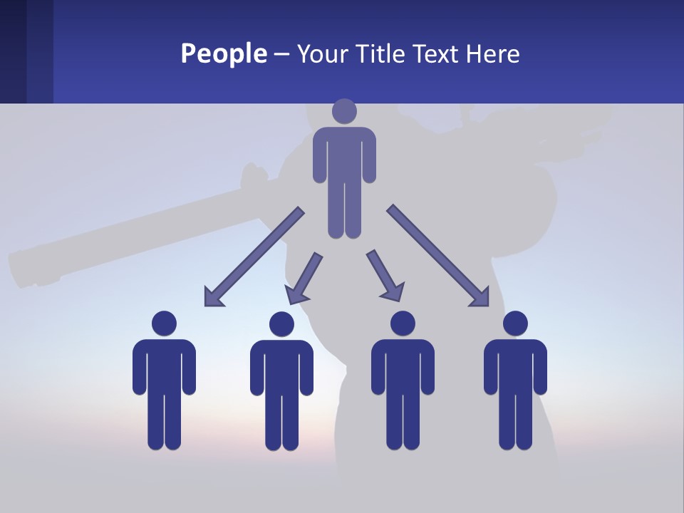 A Silhouette Of A Man Holding A Rifle PowerPoint Template