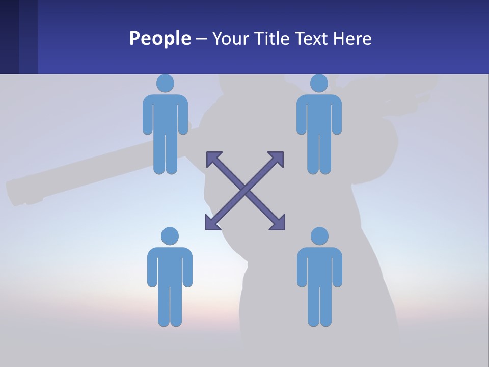 A Silhouette Of A Man Holding A Rifle PowerPoint Template