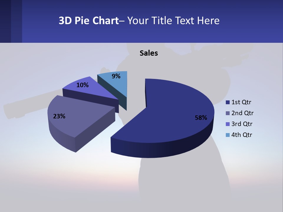 A Silhouette Of A Man Holding A Rifle PowerPoint Template