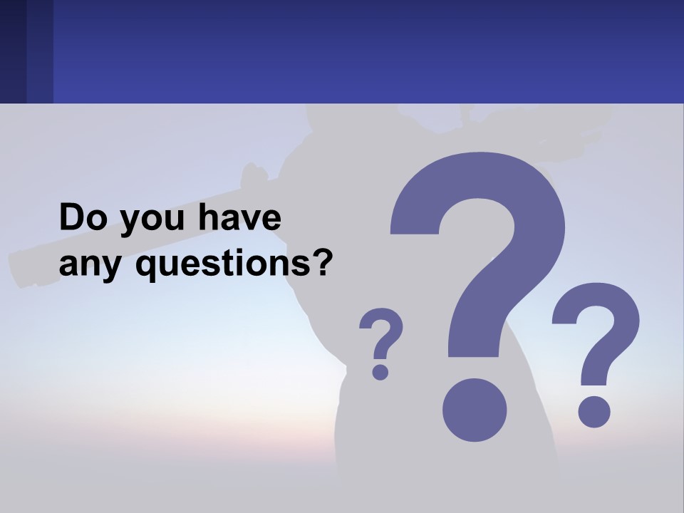 A Silhouette Of A Man Holding A Rifle PowerPoint Template