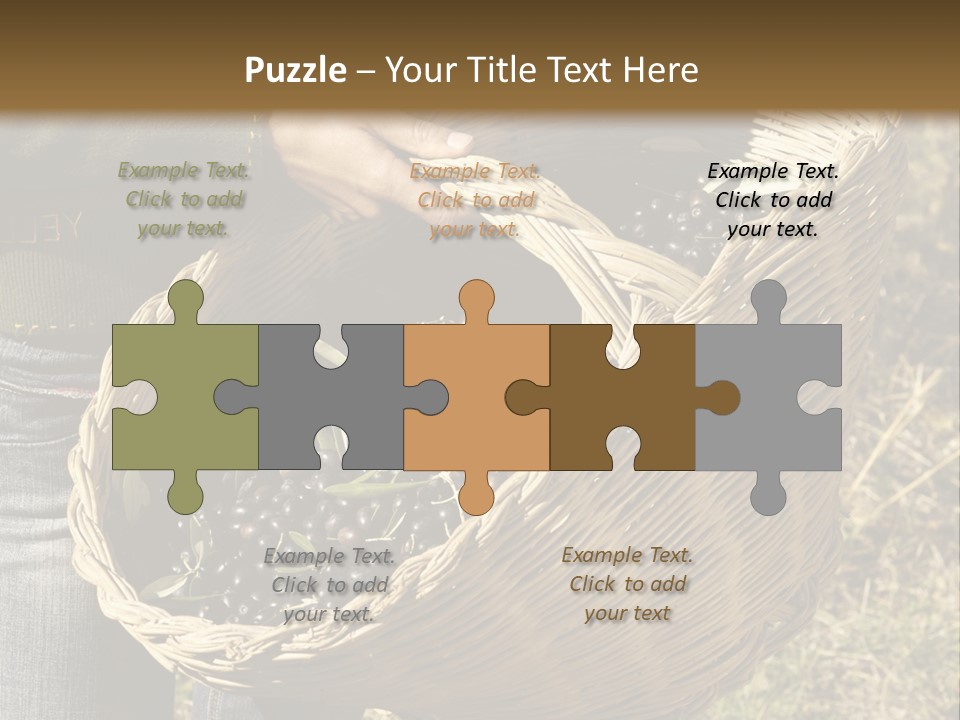 A Woman Holding A Basket Full Of Grapes PowerPoint Template