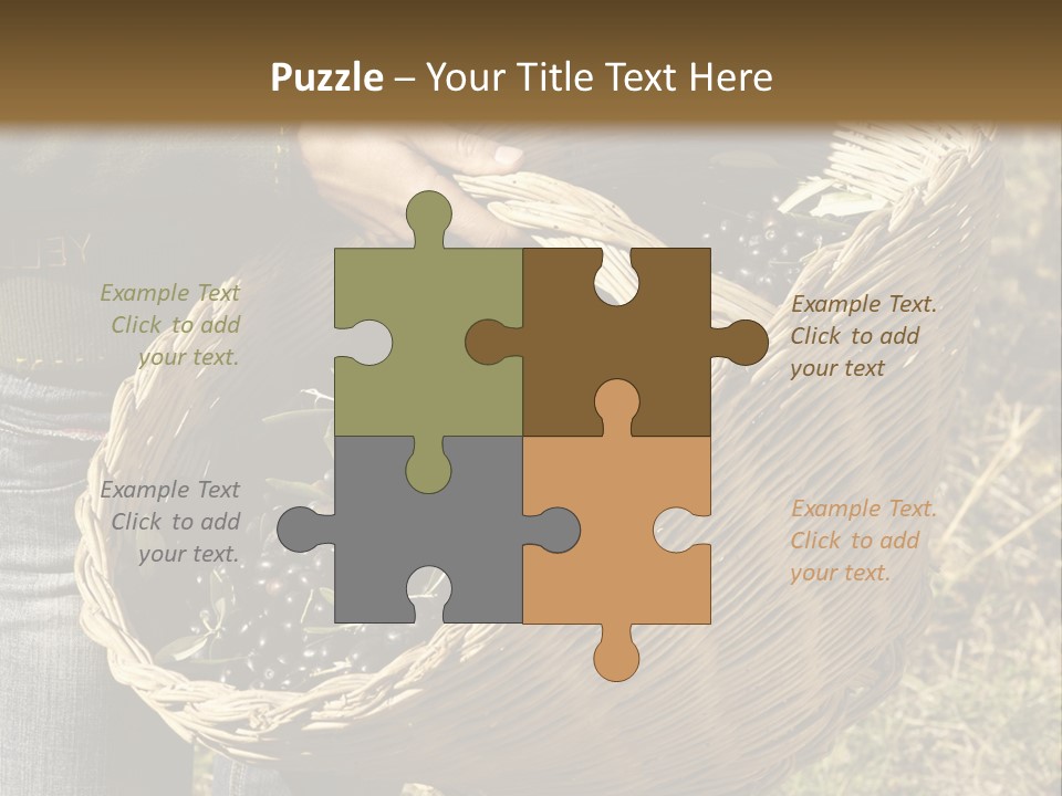 A Woman Holding A Basket Full Of Grapes PowerPoint Template