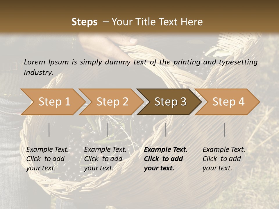 A Woman Holding A Basket Full Of Grapes PowerPoint Template