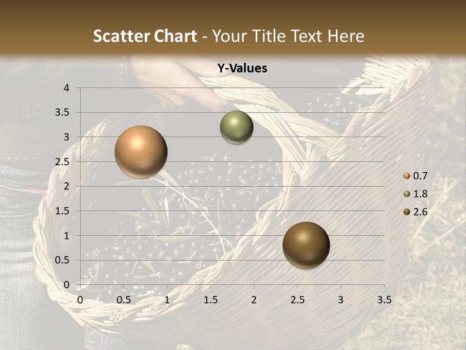 A Woman Holding A Basket Full Of Grapes PowerPoint Template