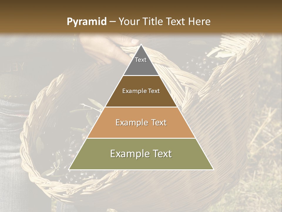 A Woman Holding A Basket Full Of Grapes PowerPoint Template