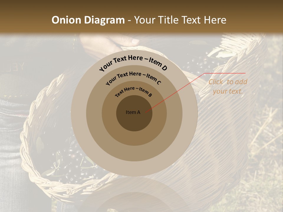 A Woman Holding A Basket Full Of Grapes PowerPoint Template